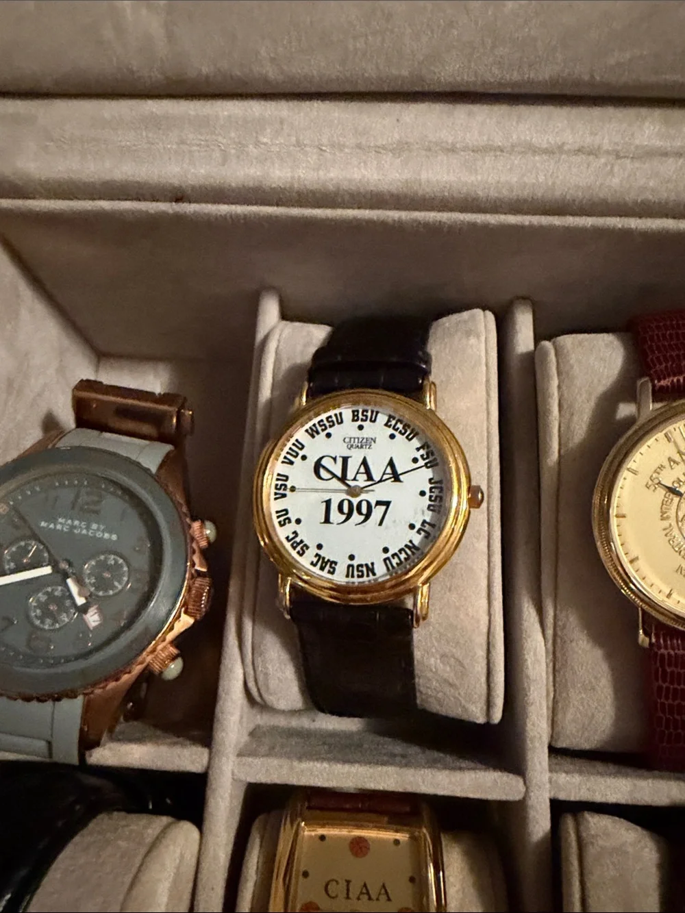 CIAA Men's Watch Collection Organizer - Gold, Silver, Brown, Black $25.00 each